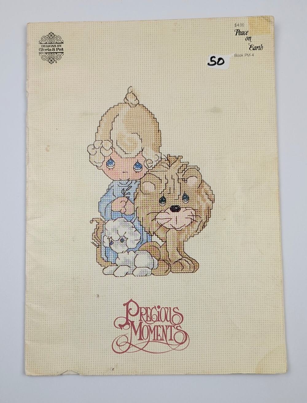Precious Moments Counted Cross Stitch Book PM4 Peace on Earth 1983
